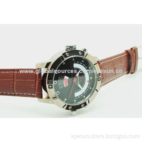 H.264 and Night Vision 720P Waterproof Watch Camera with LED Light and Interface Auto Adjustment